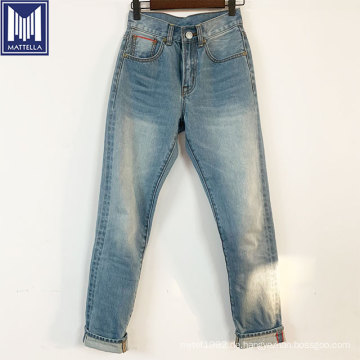 Hellblauer japanischer Denim 13oz Skinny Women Jeans